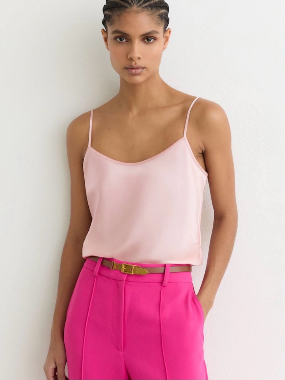 Reiss Corey silk cami top- Lightweight Spaghetti Strap